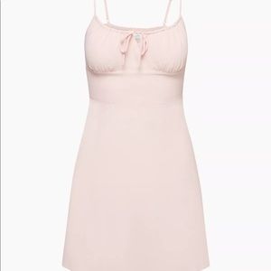 Aritzia / Wilfred bellow mini dress in pink